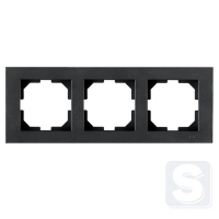 Рамка на 3 поста горизверт. монтаж Arvia Electric KAREN Димчастий (20 04 2000 023)